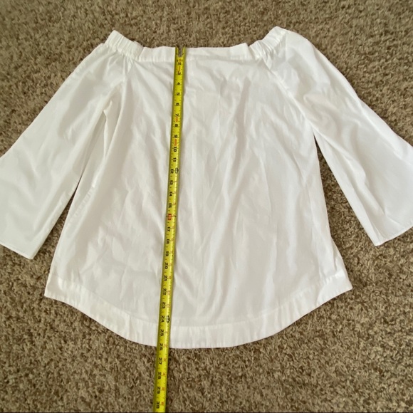 Free People Small White Off Shoulder Tunic Blouse - Picture 7 of 8